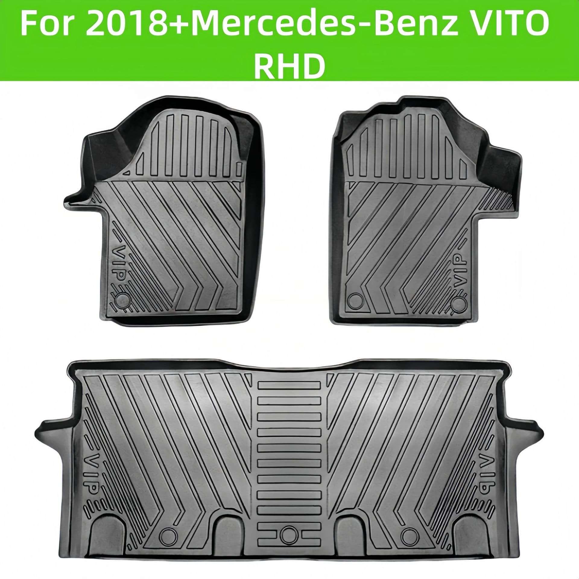 For 2018+ Mercedes-Benz VITO Car 3D Carpet TPE Car Floor Mat