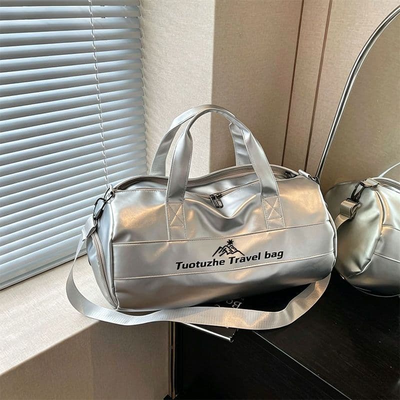Sports and fitness bag, independent shoe compartment, waterproof dry and wet separation, swimming bag, short trip, lightweight and large capacity