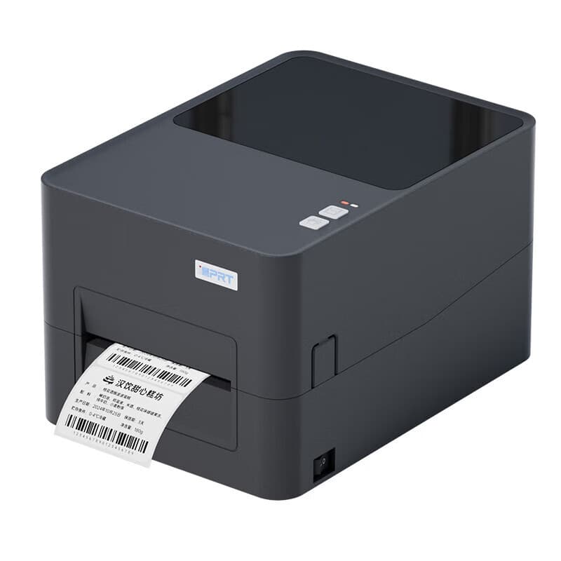 iDPRT HPRT IF4 Label Printer with Ethernet Port 300dpi Thermal Transfer Ribbon Barcode Printer Washable Tags