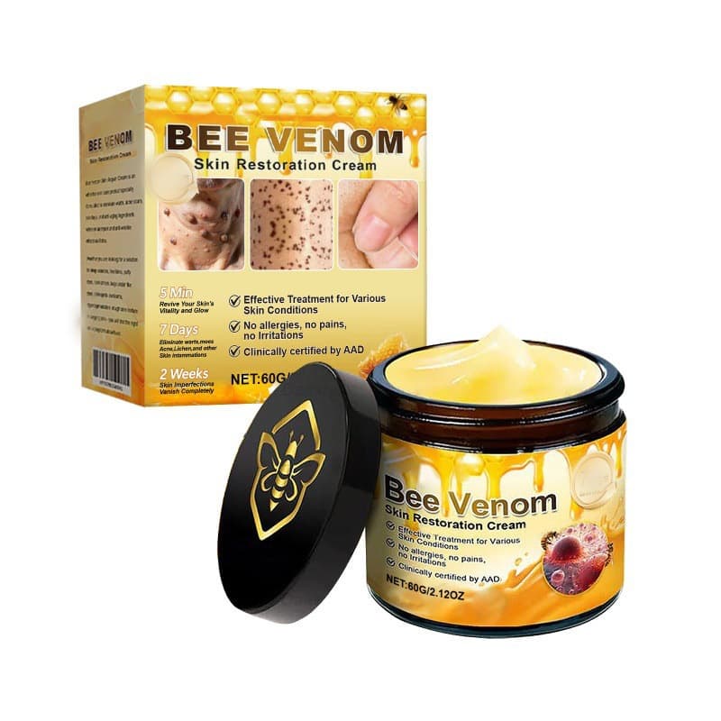 Cross-border Amazon Skin repair cream to reduce warts and smooth skin, bee venom skin repair cream 60g