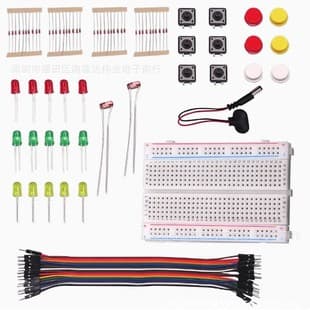 Starter Kit UNO R3 Mini Breadboard Jumper Wires Buttons