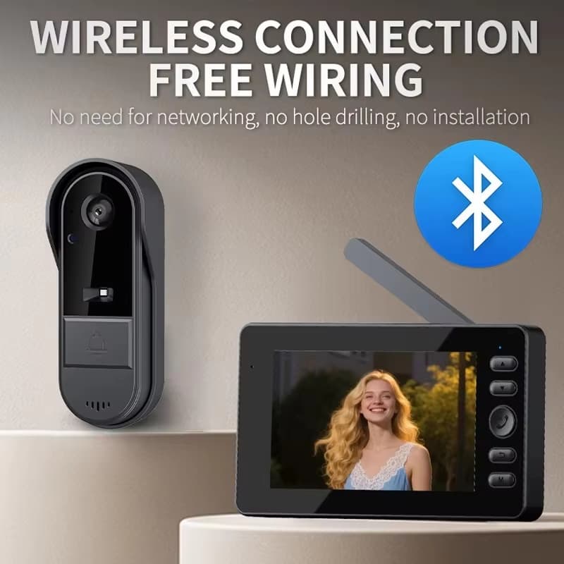 Cross-border M22S wireless IP65 rainproof high-definition autonomous wake-up dual-function intercom high-life video doorbell
