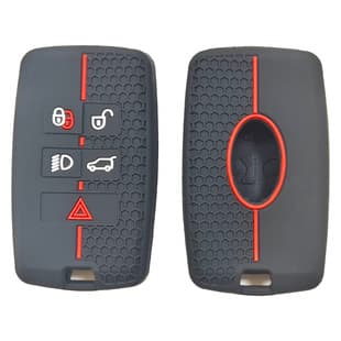 For Land Rover Discovery 4, Freelander, Range Rover Evoque L Remote 4+1 Button Silicone Key Cover Hollow Design