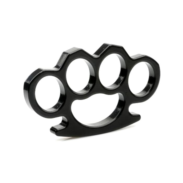 Thickened Hand Brace Knuckle Duster Iron Four-Finger Knuckle Punch Ring Finger Ring Self-Defense Fighting Car Window Breaker