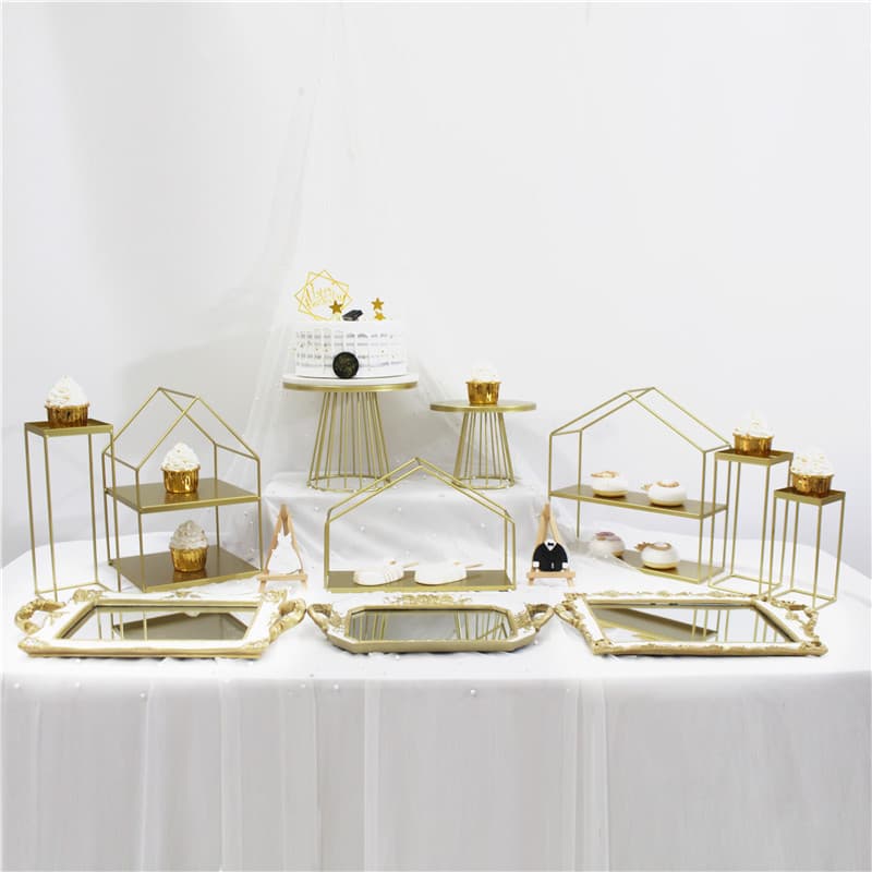 European dessert table ornaments display stand birthday cake plate buffet cold meal tea break table afternoon tea snack rack