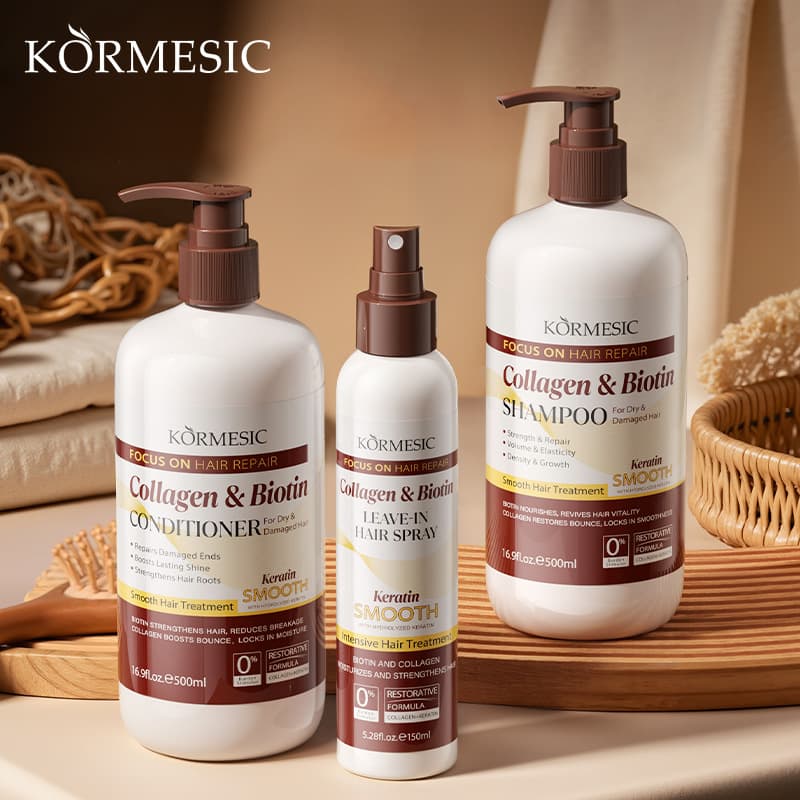 KORMESIC Collagen & Biotin Hair Care Set Cross-border Foreign Trade Wholesale Manufacturer
