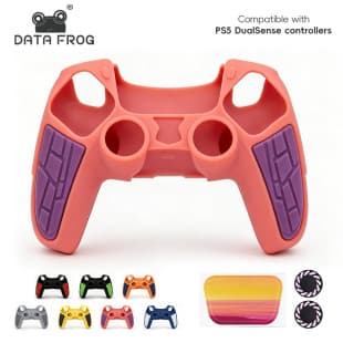 Anti-Slip Protective Cover for PS5 Controller, PS5 Controller Silicone Cap Set, Thickened Dust-Proof Cover Accessories