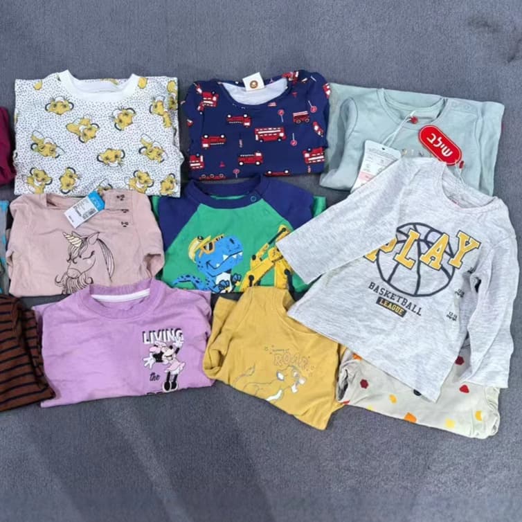 Low price Xiaobao long-sleeve T-shirt children's top export mixed lot toddlers Tshirts