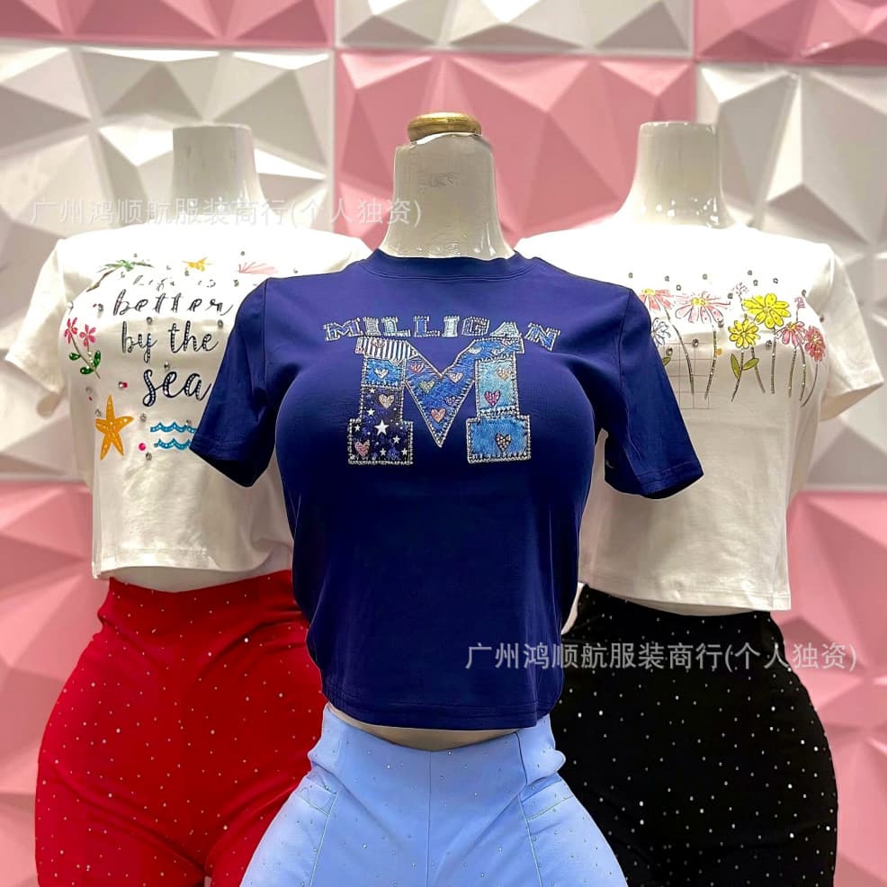 Quality Basic Tops Women's T-shirt Available Wholesale
