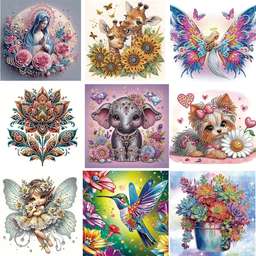 Amazon cross-border best-selling special-shaped diamond DIY 5D diamond painting handmade home decoration painting for foreign trade orders