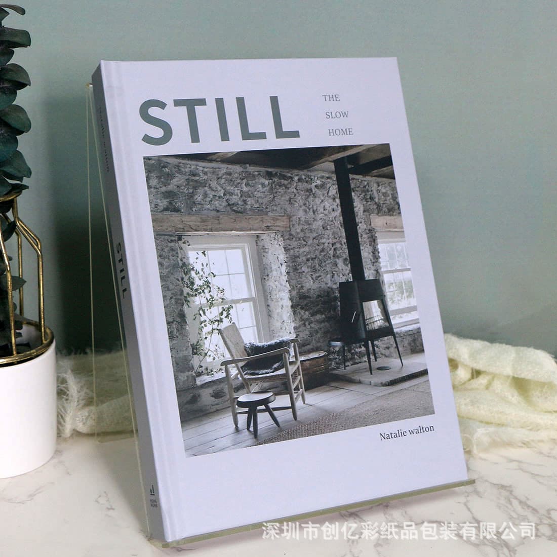 New Soft Decoration Black White Gray English Decorative Book Prop Simulation Book Turnable Modern Showroom Study Room Decoration