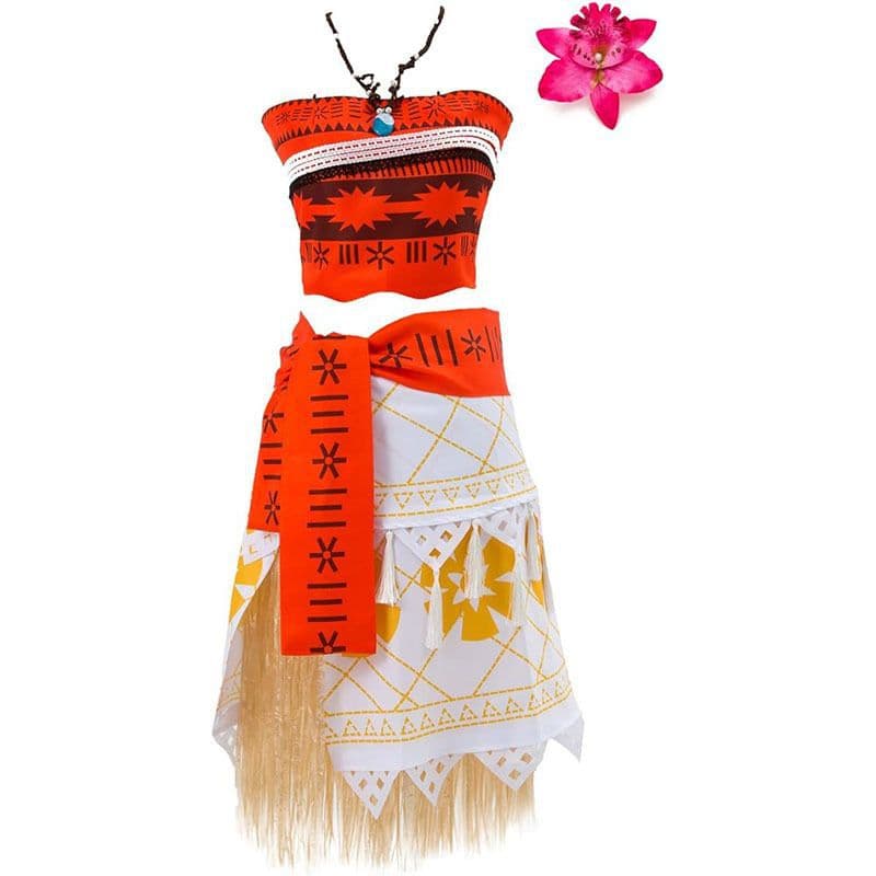 Moana Princess Costume Moana Cosplay Adult and Children's Princess Performance Outfit