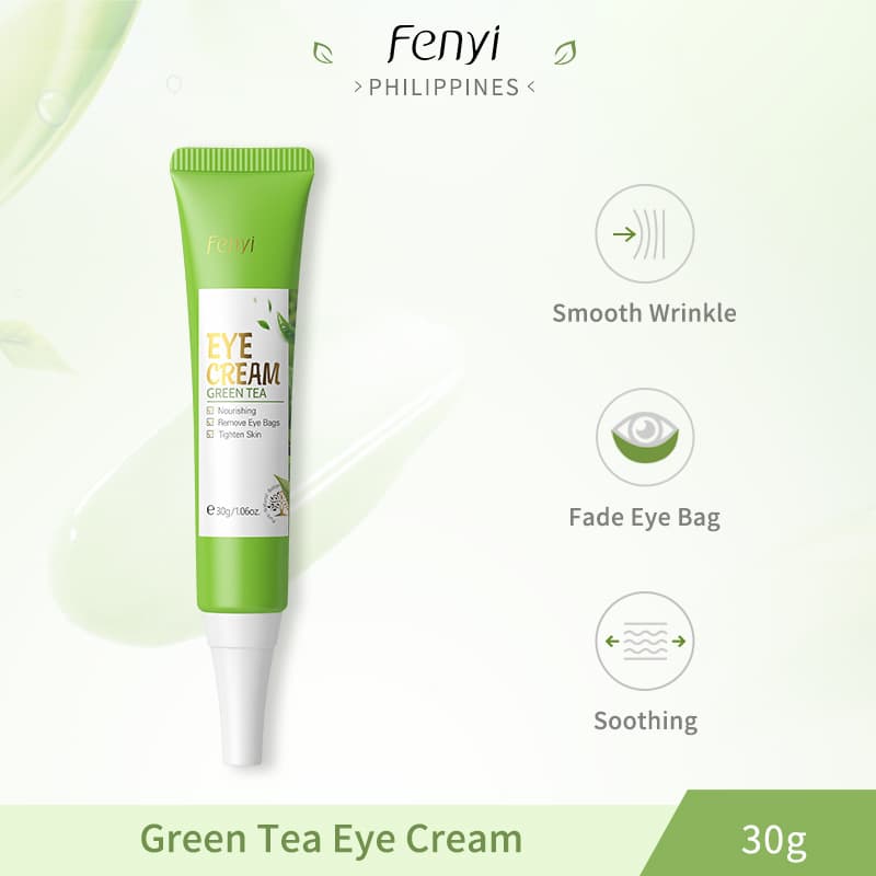 Manufacturer Skincare Stock FENYI FenYi Green Tea Eye Cream 30g Hydrating and Nourishing for Eye Area Cross-Border