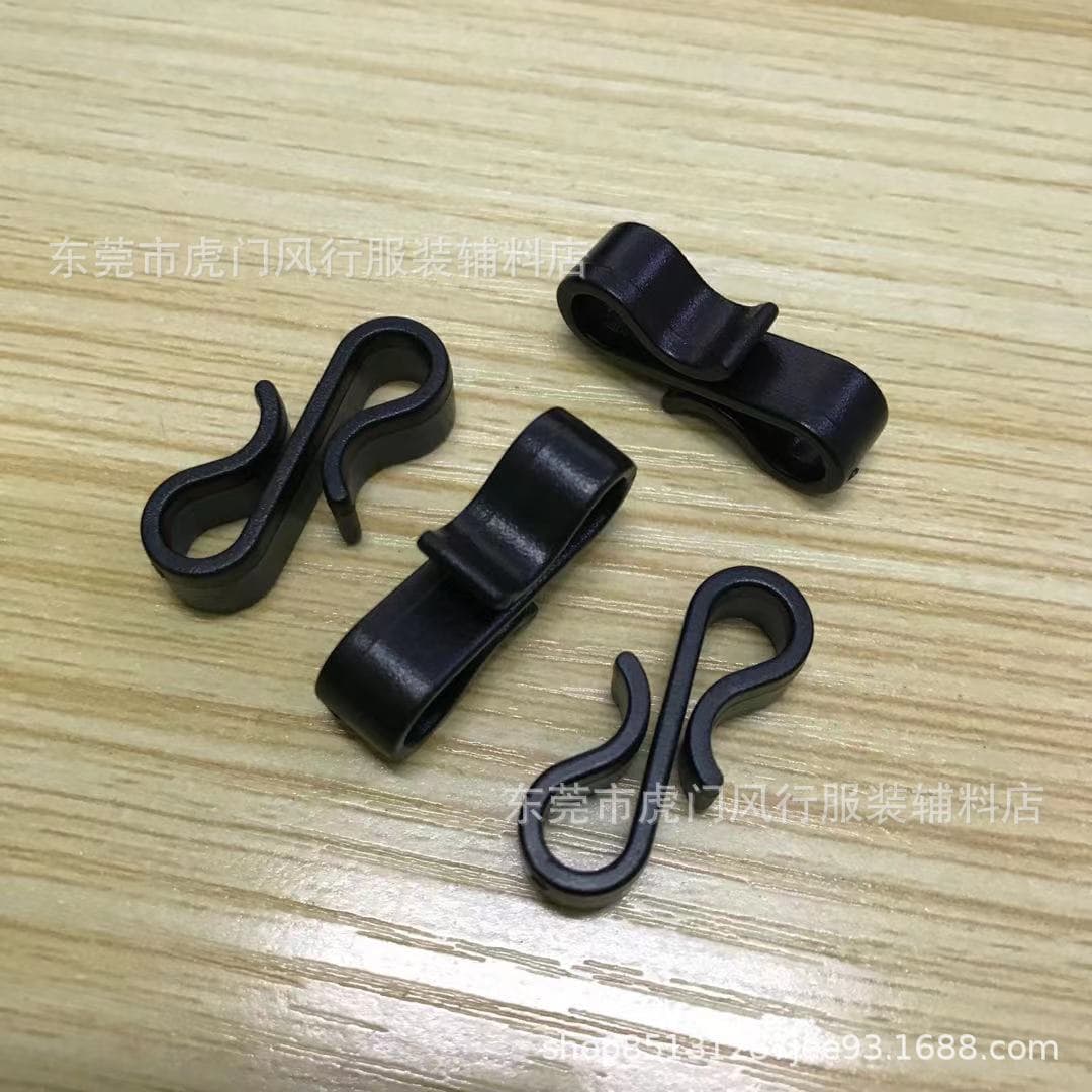 In-Stock Supply Plastic S-Hooks, Plastic Double-Ended Hook Clasps, Decorative Small Hooks, Luggage Accessories Plastic Clips