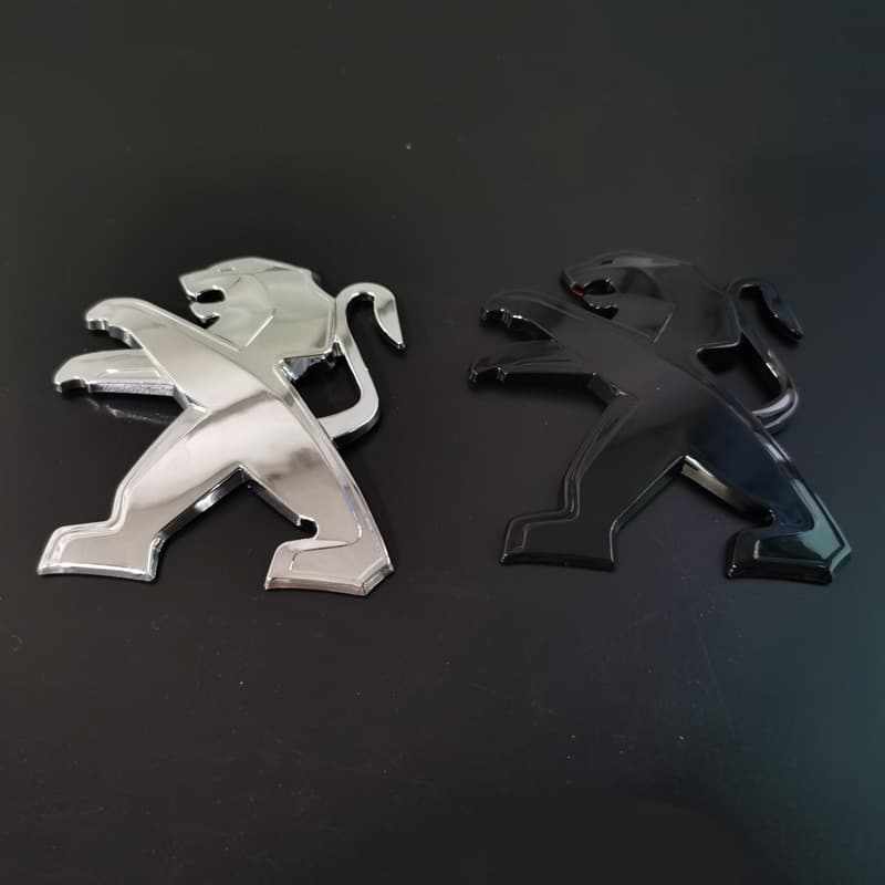 Suitable for Peugeot car logo modification personalized 3D creative Peugeot logo car stickers rear tail logo car decorative sticker accessories