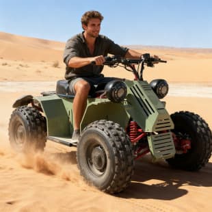19-Inch High-Power Four-Wheel Electric Beach Buggy, Unmanned Vehicle, Off-Road Four-Wheel Drive, Mountain Desert ATV All-Terrain Vehicle