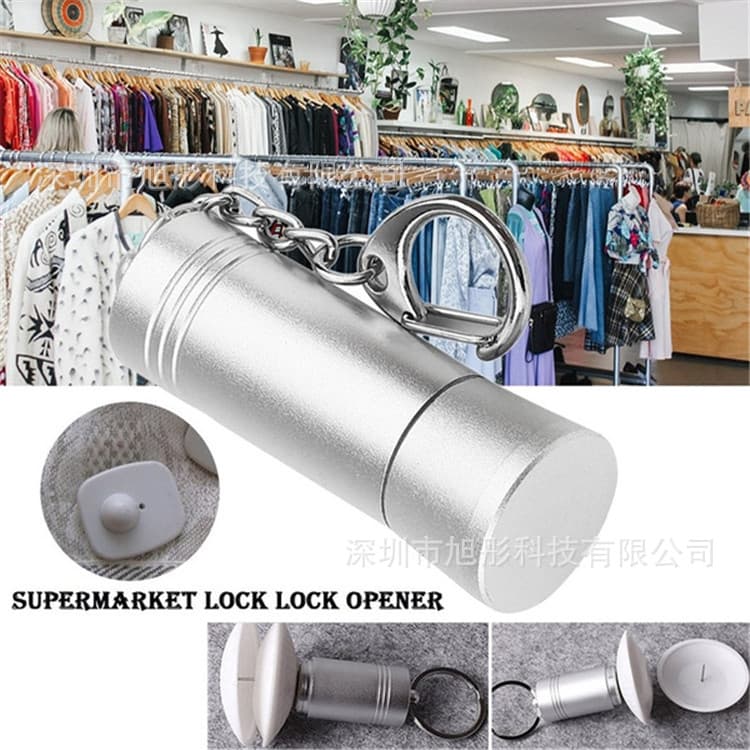 Strong Decoupler Demagnetizer Unlocker Supermarket Magnetic Tag Nail Remover Portable Anti-Theft Tag Unlocker Clothing Tag Remover