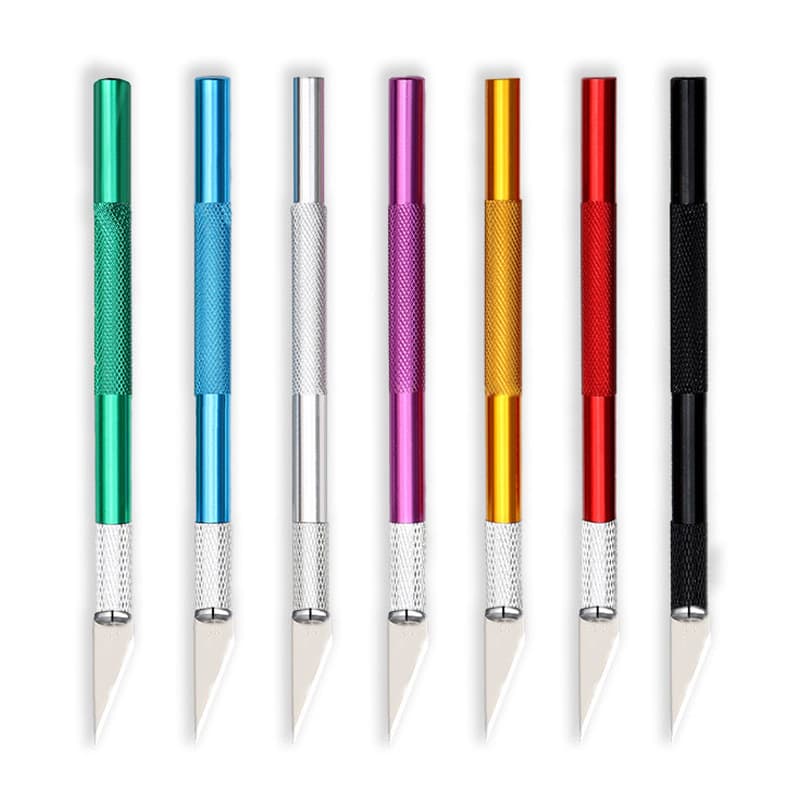 Aluminum Alloy Carving Knife for Phone Screen Protector, Craft Knife, Paper Cutting Knife, Model Carving Knife, Eraser Stamp Student Carving Knife