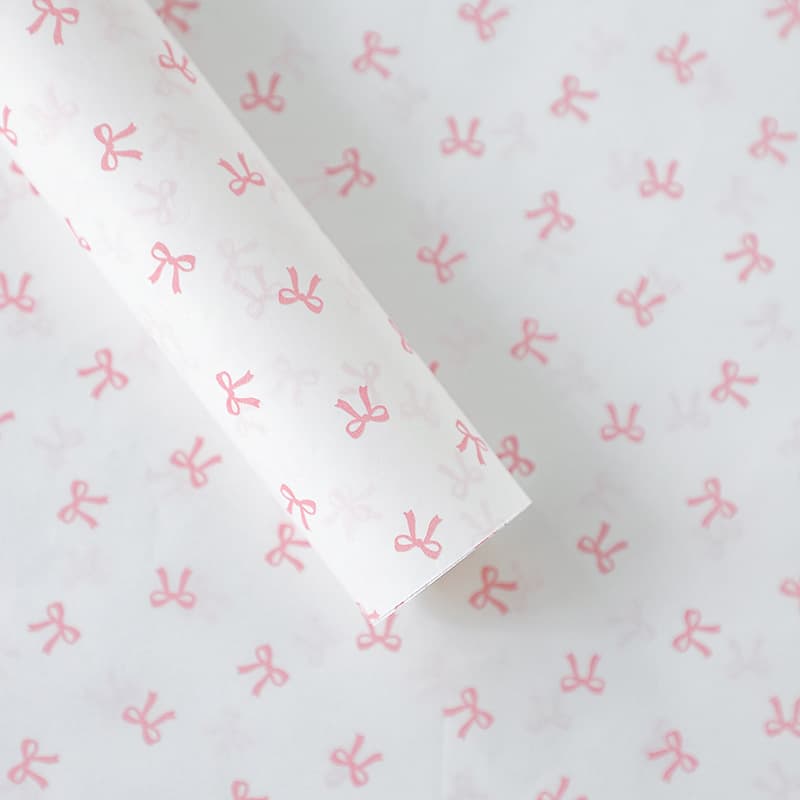 Thickened Printed Bow Tissue Paper Bouquet Gift Wrapping Paper for Flowers, Women's Handmade DIY Floral Shop Supplies