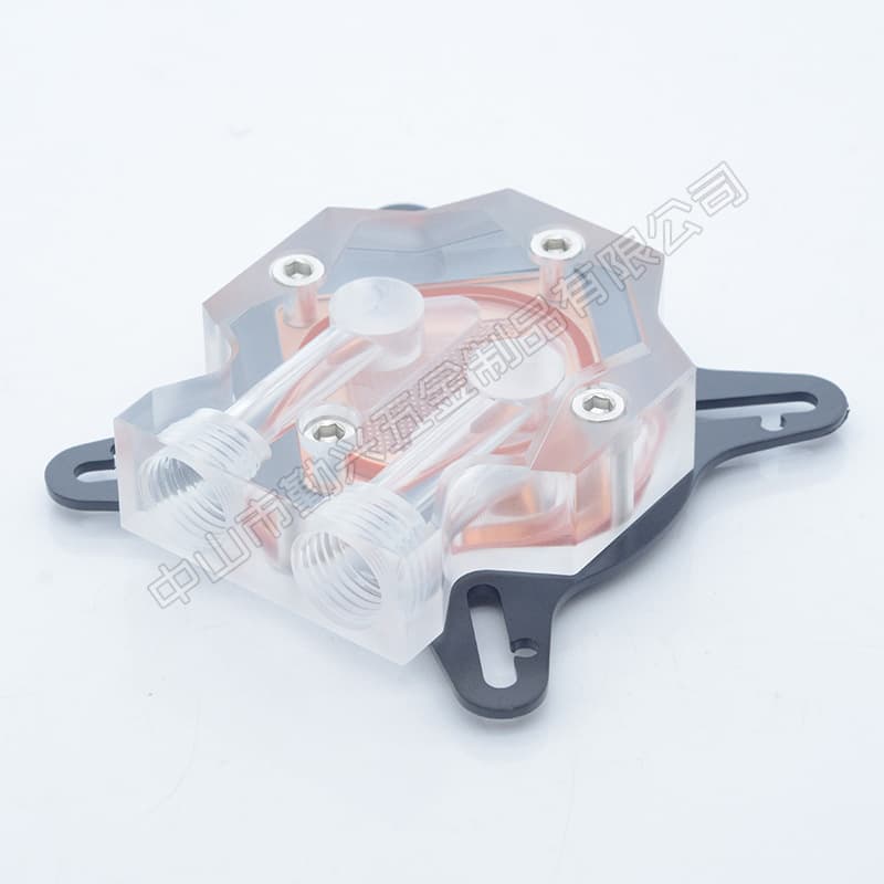 Graphics Card Core Cold Head 43-63mm Acrylic Surface Cover Brass Baseplate Computer Graphics Card Cooling Cold Head