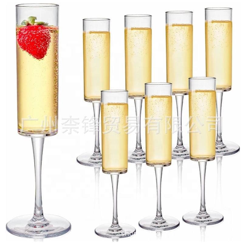 Disposable Goblets, Red Wine Cups, Household Light Luxury High-End Champagne Cups, High-Value Plastic Beer Cups, Food-Grade Cups