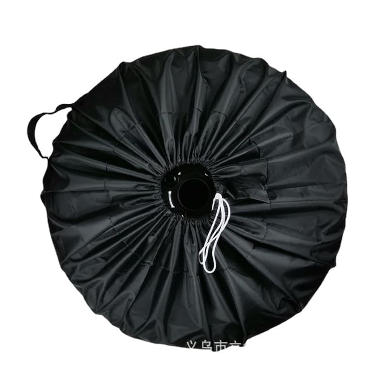 Cross-border Hot Sale All Black 210D Oxford Fabric Car Spare Tire Cover, Taffeta Car Tire Protection Cover