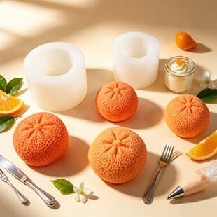 Fruit Mousse Cake Mold Banana/Orange/Grape French Dessert Pudding Panna Cotta Baking Food Grade Mold
