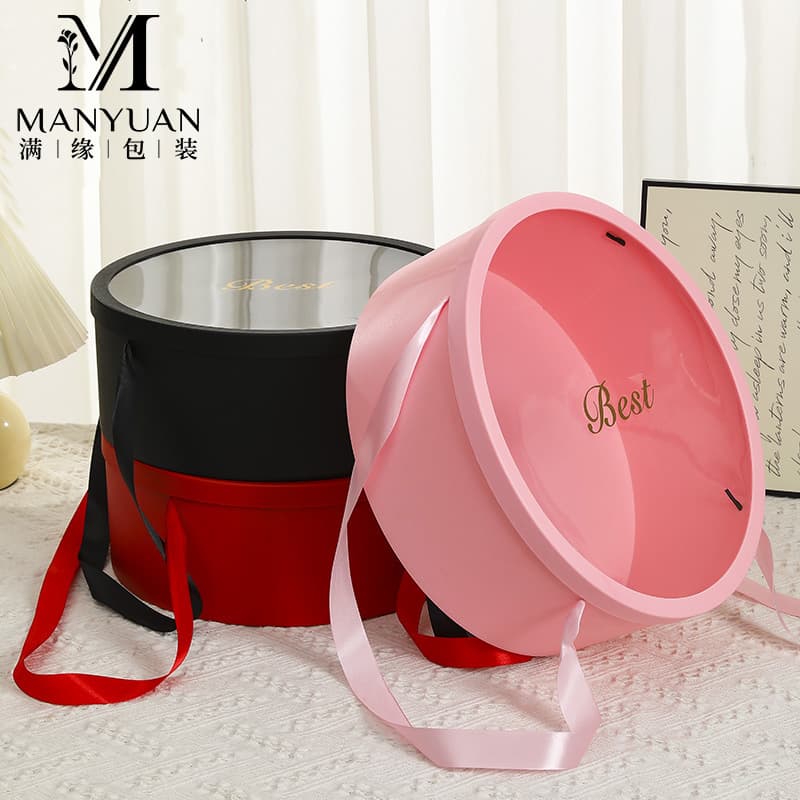 Warmth Giving Winter Four-Piece Set Floral Gift Box Empty Packaging Material for Navigating the Cold Seasons Fresh Flowers