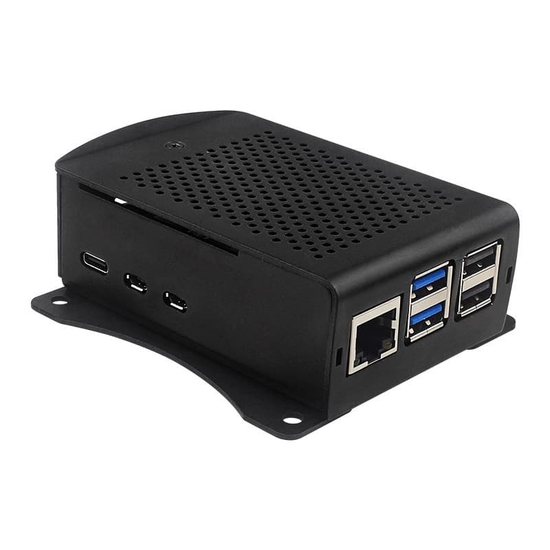 Raspberry Pi 3b/4b/5B aluminum alloy shell Raspberry Pi4 pi 5 cooling shell fan box