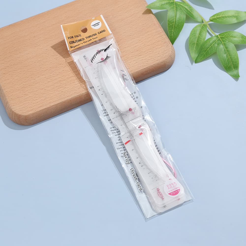 Connected Eyebrow Stickers, Adjustable Multi-Brow Shape Tool, Disposable Brow Measuring Ruler, Popular in Europe and America