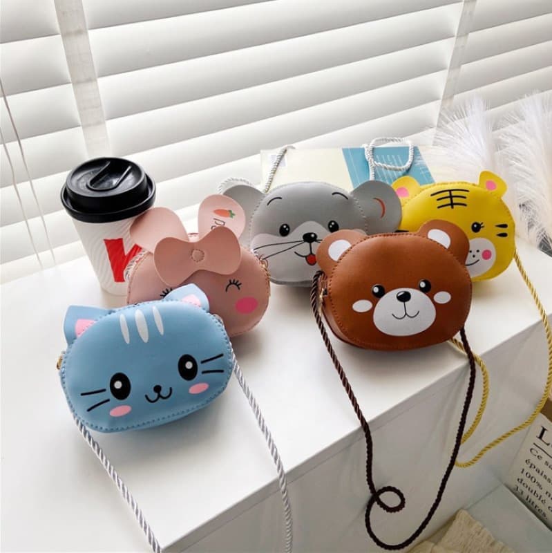 Fashionable children's bag 2024 new cartoon bag cute baby cute coin purse boy and girl bag toddler baby accessories bag