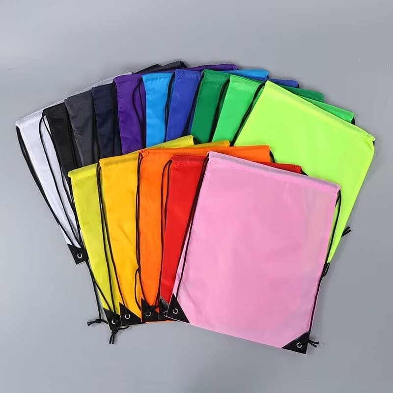 Amazon In-Stock Polyester Drawstring Bag Custom Drawstring Backpack Nylon Drawstring Bag Logo Customization