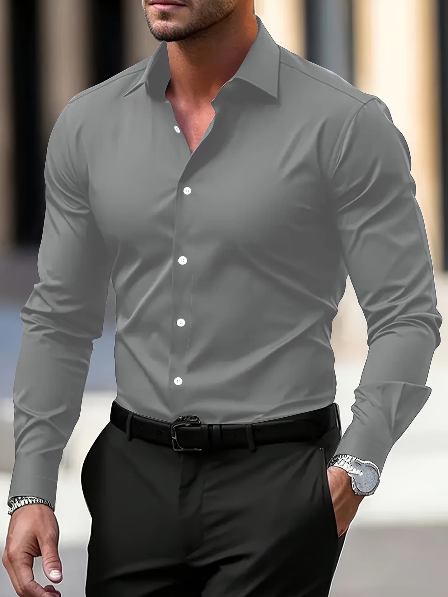 K 71734 Long Sleeve Business Formal Shirt