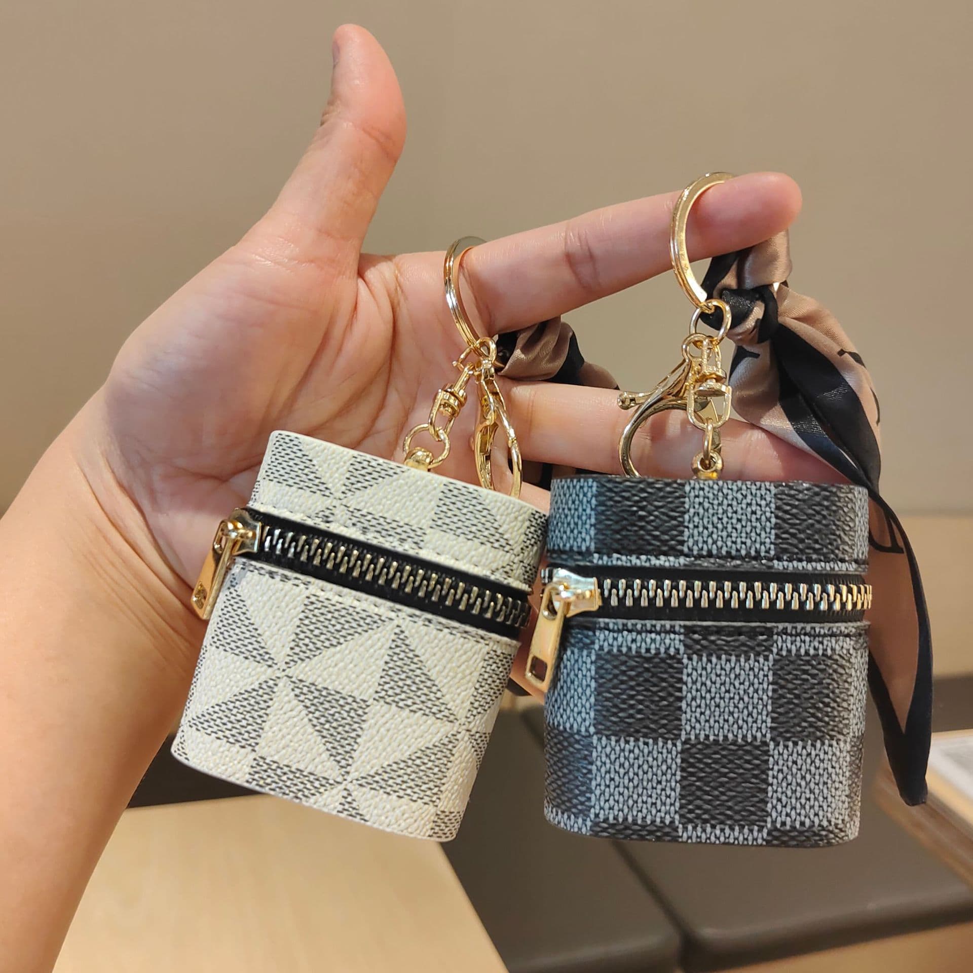 Earbud Case Coin Purse Keychain Mini Portable Headphone Storage Wireless Earbud Protective Cover Versatile