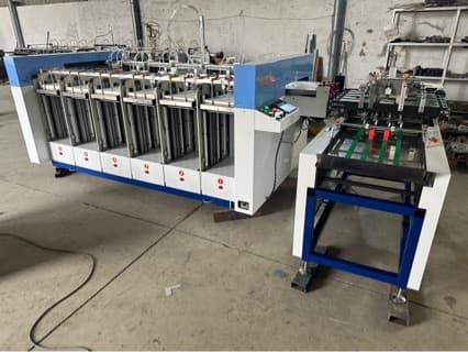 Collating and folding machine, 6 collate plus 1 fold.