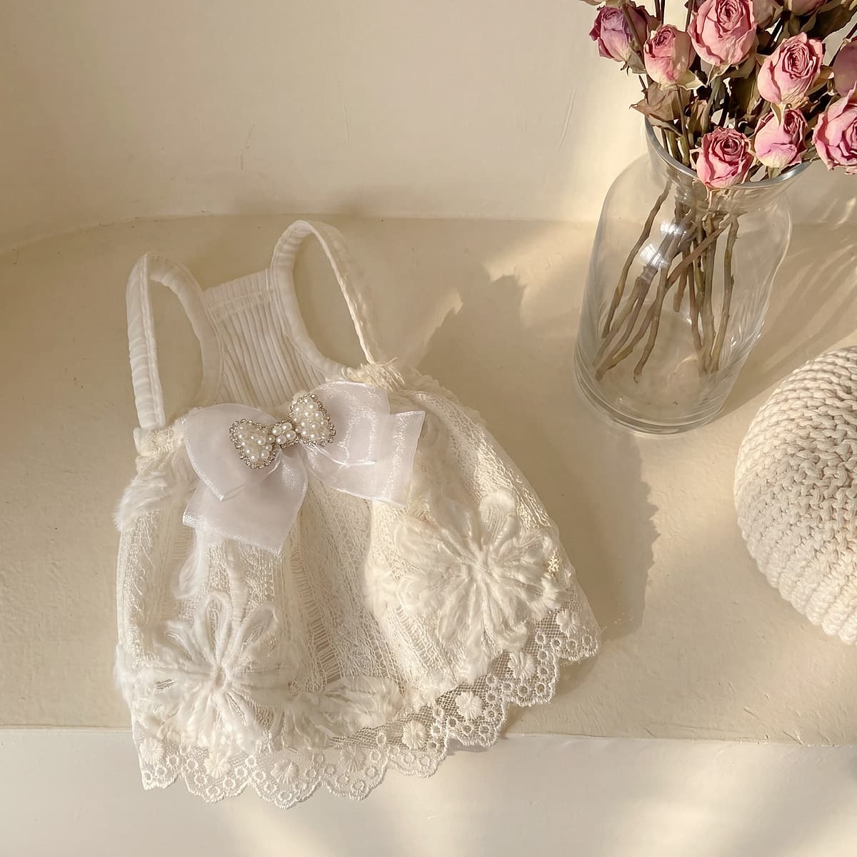 2026 New Small and Medium Pet Clothing Summer Exquisite Lace Dog Princess Style Suspender Dress Cat Skirt