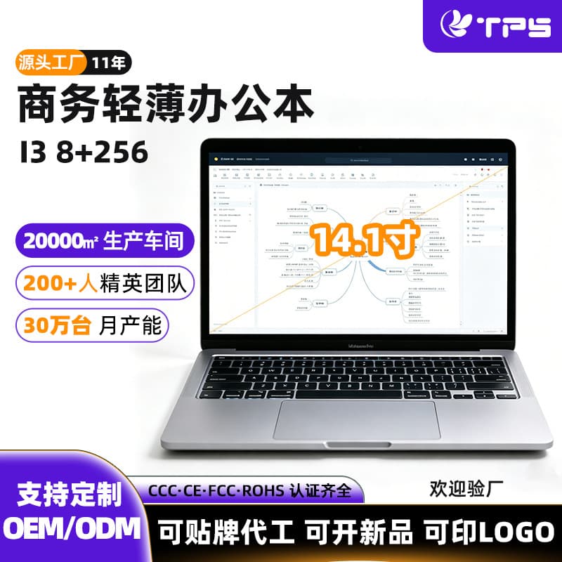 14-inch N305 Laptop Cheap Celeron Low-end Business Office Notebook Brand New Student Laptop Thin and Light Cross-border