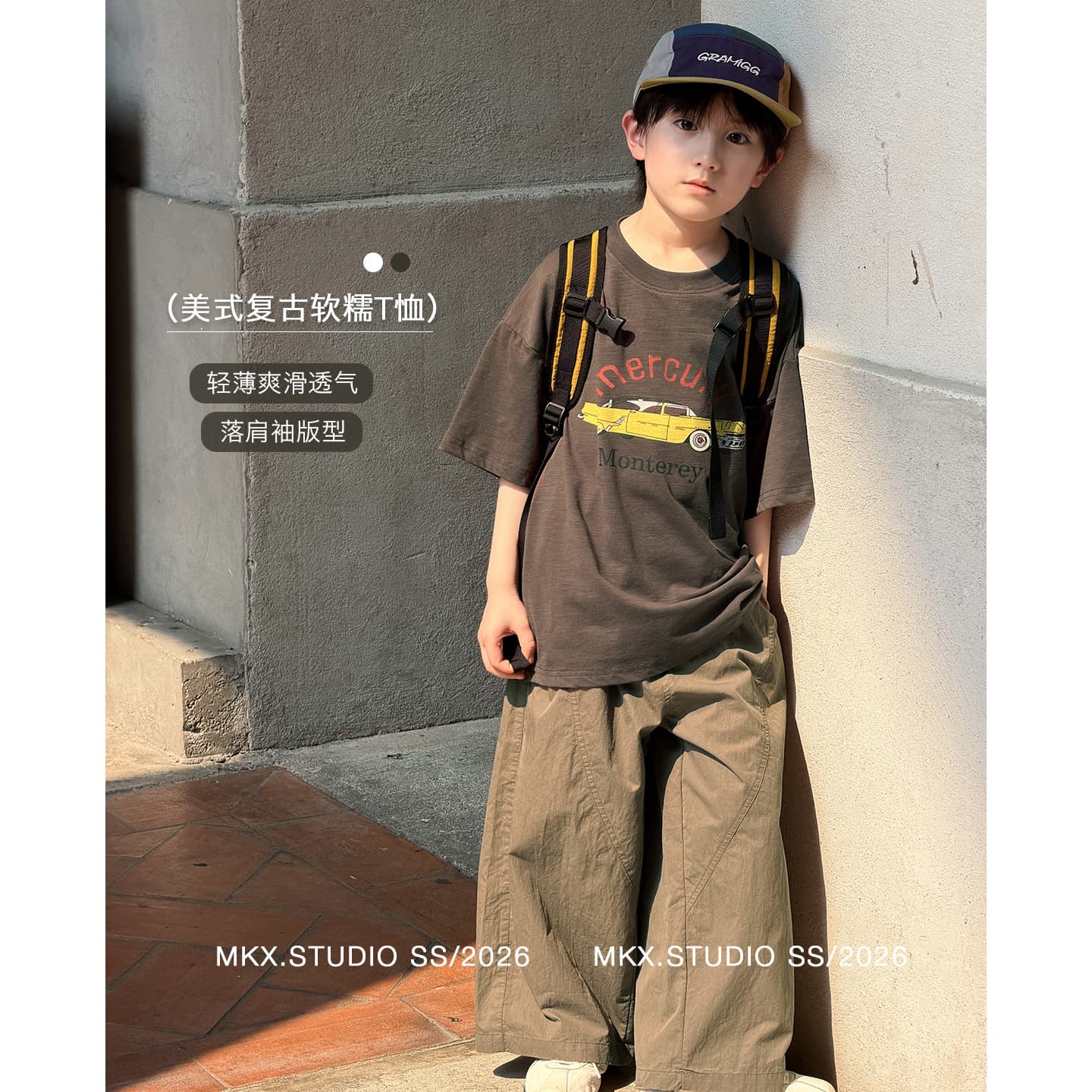 Children's Boys Short Sleeve T-Shirt Summer 2026 New Korean Style Fashion Half Sleeve Clothing for Big Kids