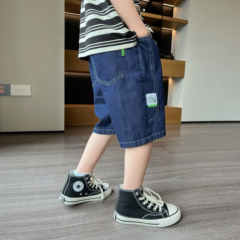 Kids Boys Shorts Summer Denim Mid-Length Pants 2026 New Summer Collection Lightweight Stylish Trendy Boys Sportswear