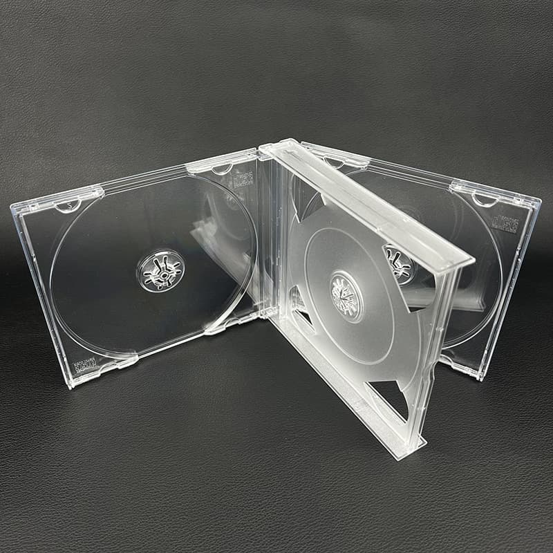 3-Disc CD Box Transparent Disc Box 2-Pack 4-Pack 6-Disc Box Plastic DVD Box Double Disc 23 cm CD Box