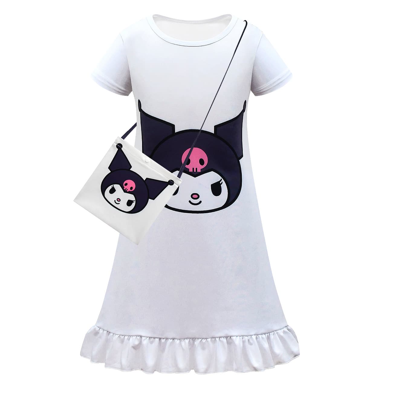 New girls home pajama dress Kuromi cosplay cartoon children's dress 81521
