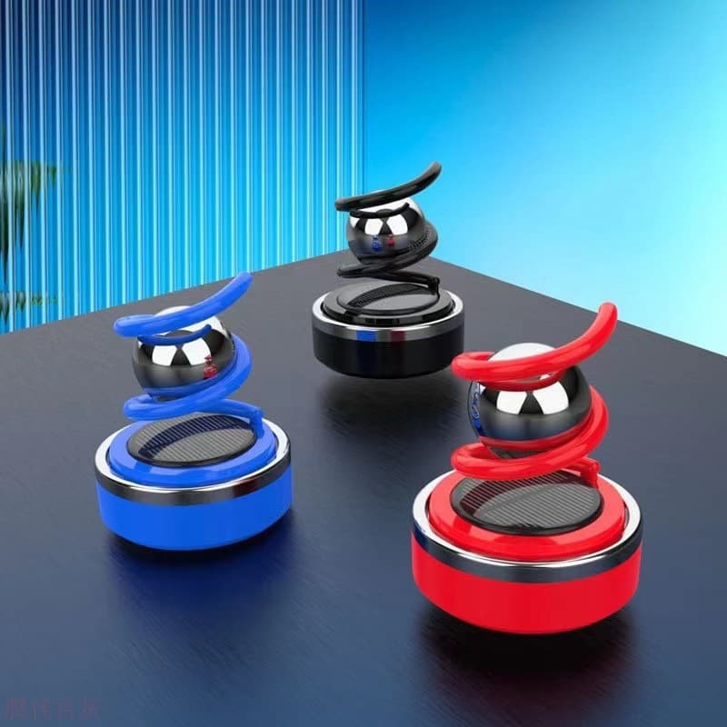 New Car Solar Aroma Diffuser, Creative Floating Spring Ball, Rotating Car Fragrance Decoration, Wholesale