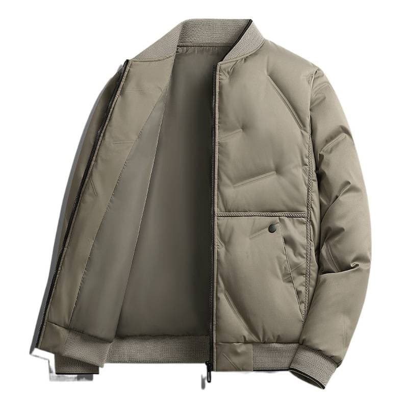 Cross-Border Baseball Collar Cotton Jacket Men's Short Winter Thick Warm Insulation Casual Youth Trendy Coat