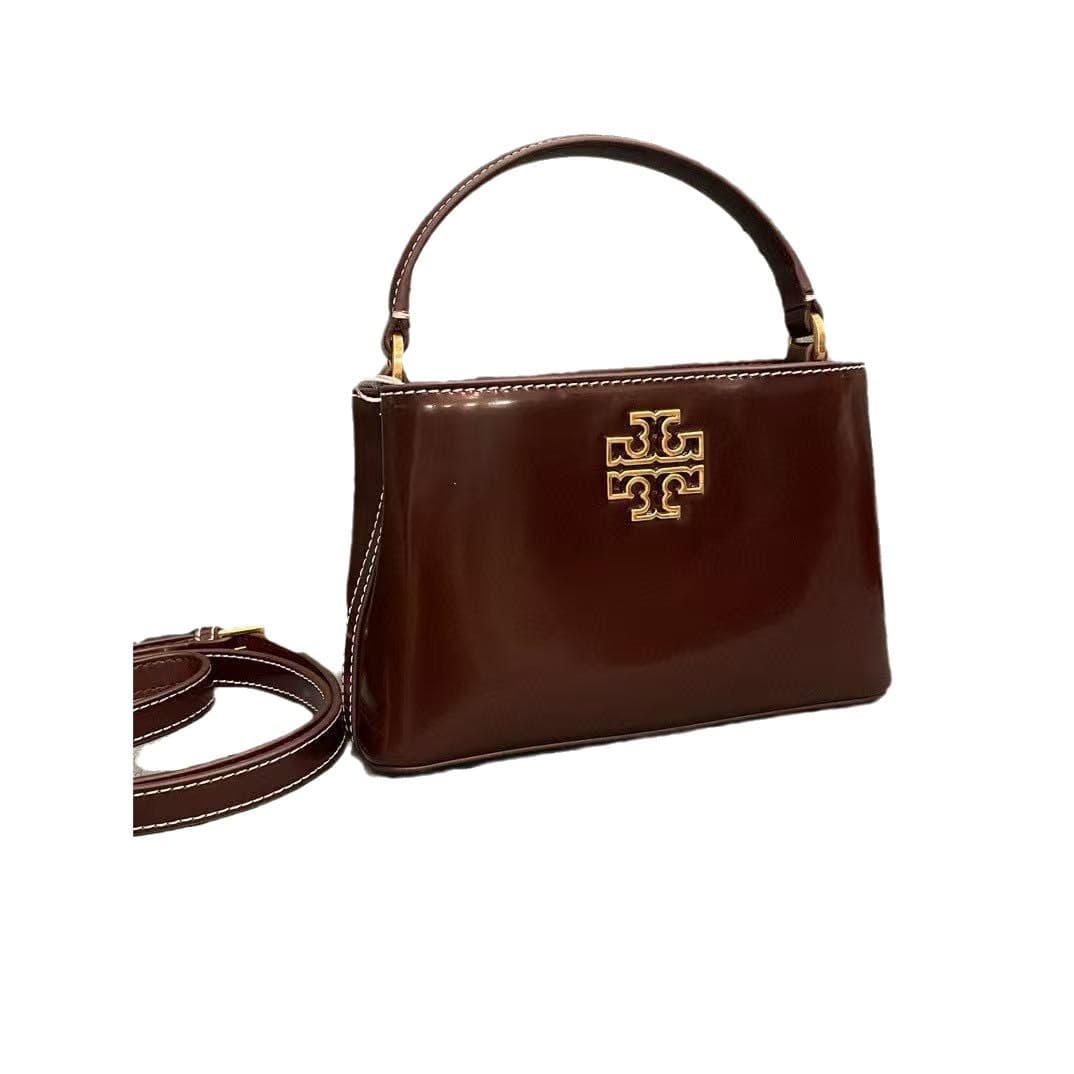 TB Women's Mini Tote Bag Crocodile Texture High-End Evening Bag Patent Leather Handheld Lady Dior Style Bag Cross-Border Wholesale Bags