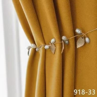 Nordic Mink Velvet Curtain Fabric, Solid Color, Thickened for Bedroom and Living Room, Non-Shedding Velvet, Vintage Velvet Floor-to-Ceiling Window, Silk Velvet Texture