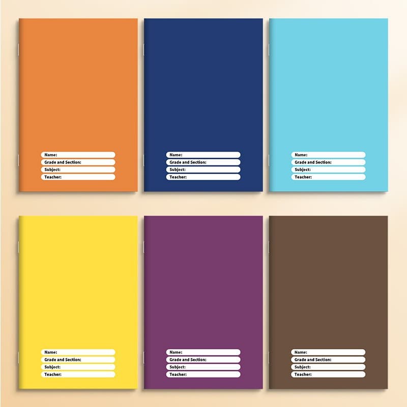 Plain Simple Coil Notebook for Export, Saddle Stitch Account Book, Lined Student Diary Notebook Wholesale