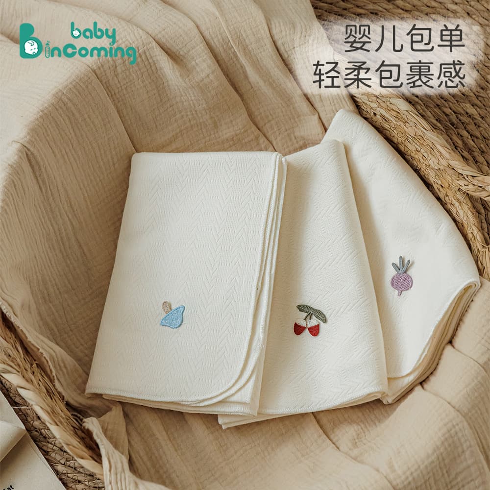 Class A Baby Swaddle Blanket Soft and Comfortable Infant Toddler Cover Blanket All-Season Essential for Delivery Room Cute Style Baby Wrap