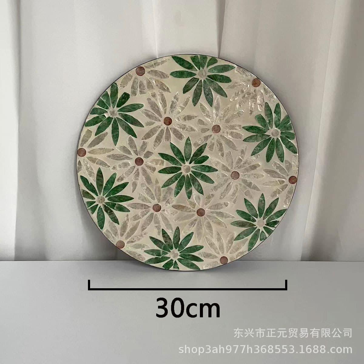 Shell Placemat Shell Decorative Plate Colorful Shell Coaster Creative Decorative Shell Round Table Heat Insulation Mat Shell Mat