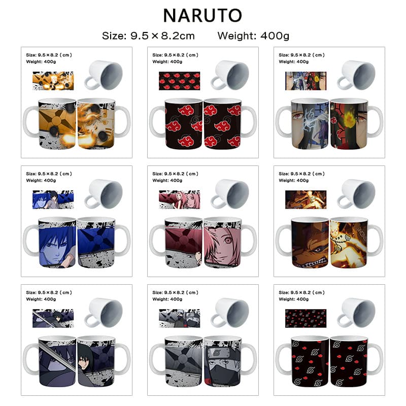 New Cross-Border NARUTO Anime Ceramic Mug Coffee Water Cup Tea Cup