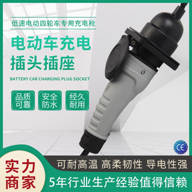 New energy low-speed electric vehicle four-wheel three-wheel mobility sedan charging plug QX6030 charging gun charger